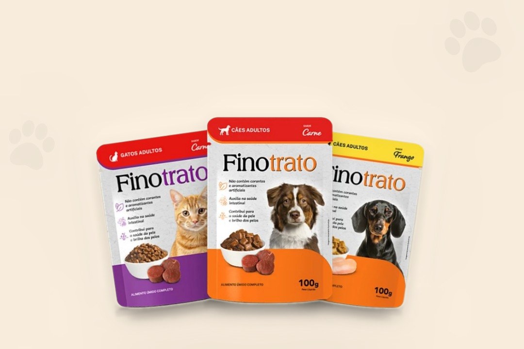 Sachês Finotrato para cães e gatos