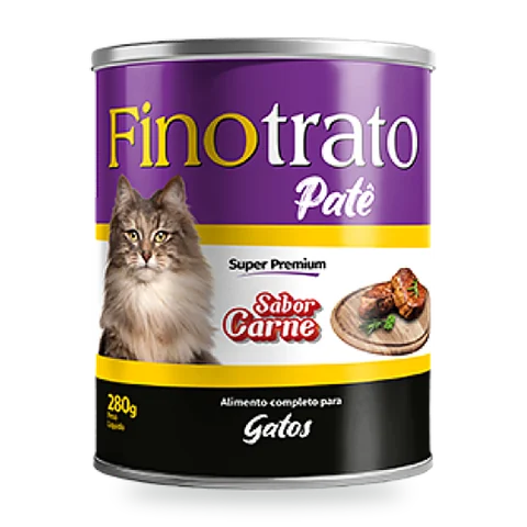 Embalagem Finotrato Patê Gatos Carne 280g